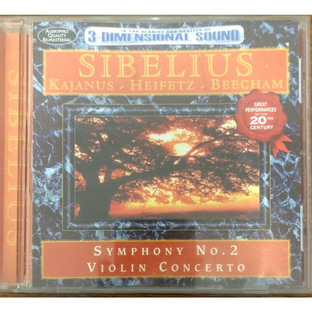 英CD Sibelius, Kajanus, Heifetz, Beecham Symphony No. 2 / Violin Concerto AMSC584 Avid /00110 エンタメ/ホビーのCD(クラシック)の商品写真