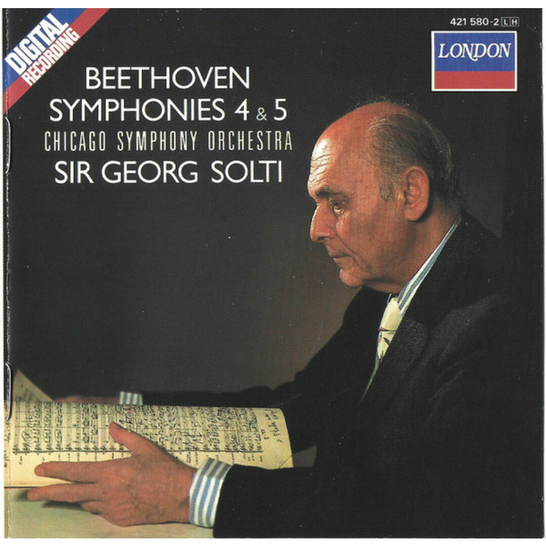 米CD Beethoven, Solti; Cso Beethoven;Symphonies 4&5 4215802 London Records /00110 エンタメ/ホビーのCD(クラシック)の商品写真