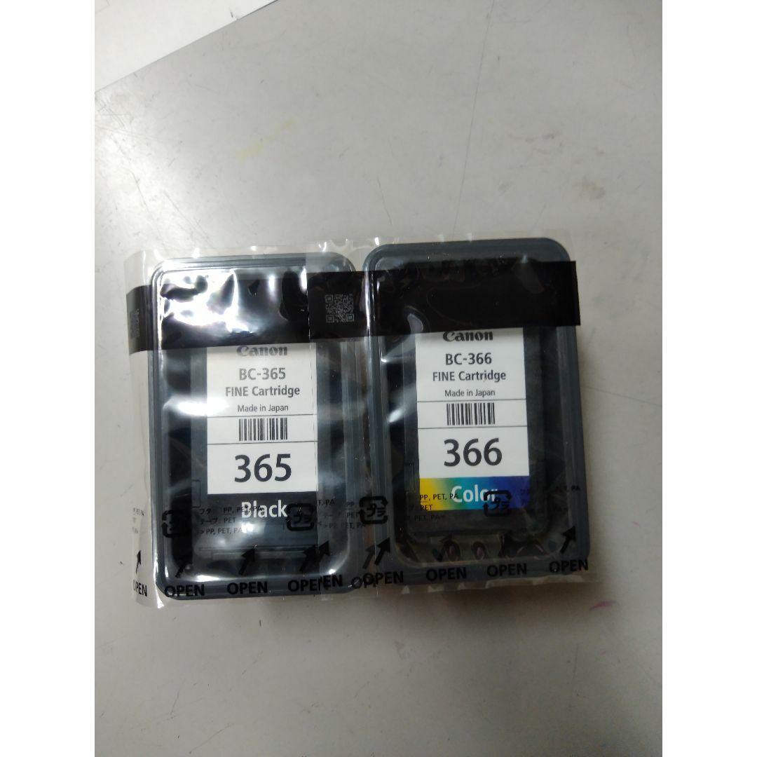 Canon(キヤノン)のキャノン BC-365・BC-366セット 純正インクカートリッジ 新品未使用品 スマホ/家電/カメラのPC/タブレット(PC周辺機器)の商品写真