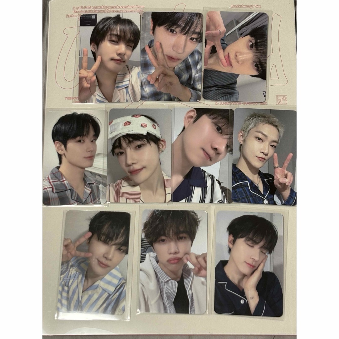 THE BOYZ ドボイズ ミニレコ パジャマver. 特典トレカ 10枚セット エンタメ/ホビーのタレントグッズ(アイドルグッズ)の商品写真