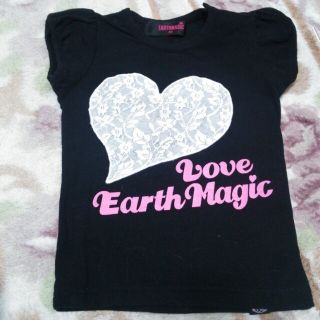 アースマジック(EARTHMAGIC)のEARTH☆ハート柄Tｼｬﾂ(Tシャツ(半袖/袖なし))