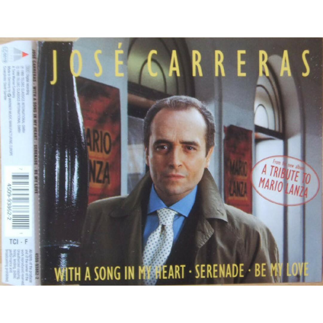 独CD Jos? Carreras With A Song In My Heart 4509938622 Teldec /00110 エンタメ/ホビーのCD(クラシック)の商品写真
