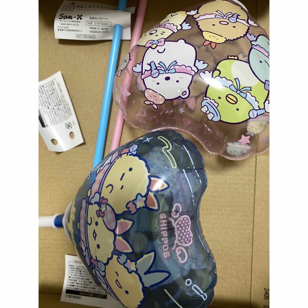 すみっコぐらしshop限定 夢みるしっぽずノベルティスティックバルーン エンタメ/ホビーのおもちゃ/ぬいぐるみ(キャラクターグッズ)の商品写真