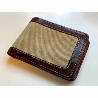 フィルソン(FILSON)のFILSON/財布/カードケース/コットン×レザー/米国製/ウォレット/二つ折り(折り財布)
