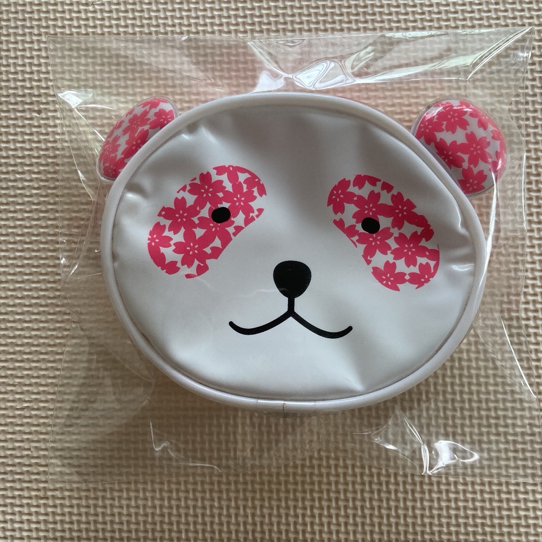 大丸(ダイマル)のさくらパンダ ビニールポーチ 大丸松坂屋 レア パンダ 希少 レディースのファッション小物(ポーチ)の商品写真