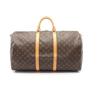 ルイヴィトン(LOUIS VUITTON)のルイ・ヴィトン LOUIS VUITTON キーポル55 ボストンバッグ バッグ PVCコーティングキャンバス レザー モノグラム メンズ レディース ブラウン系 M41424 【中古】(ボストンバッグ)