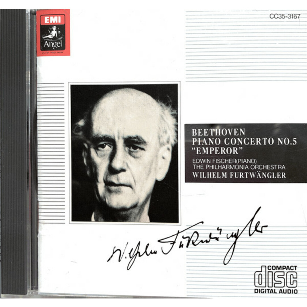 CD Ludwig van Beethoven, Wilhelm Furtw?ngler, Philharmonia Orchestra, Edwin Fischer Piano Concerto No.5 "Emperor" CC353167 EMI Ang エンタメ/ホビーのCD(クラシック)の商品写真