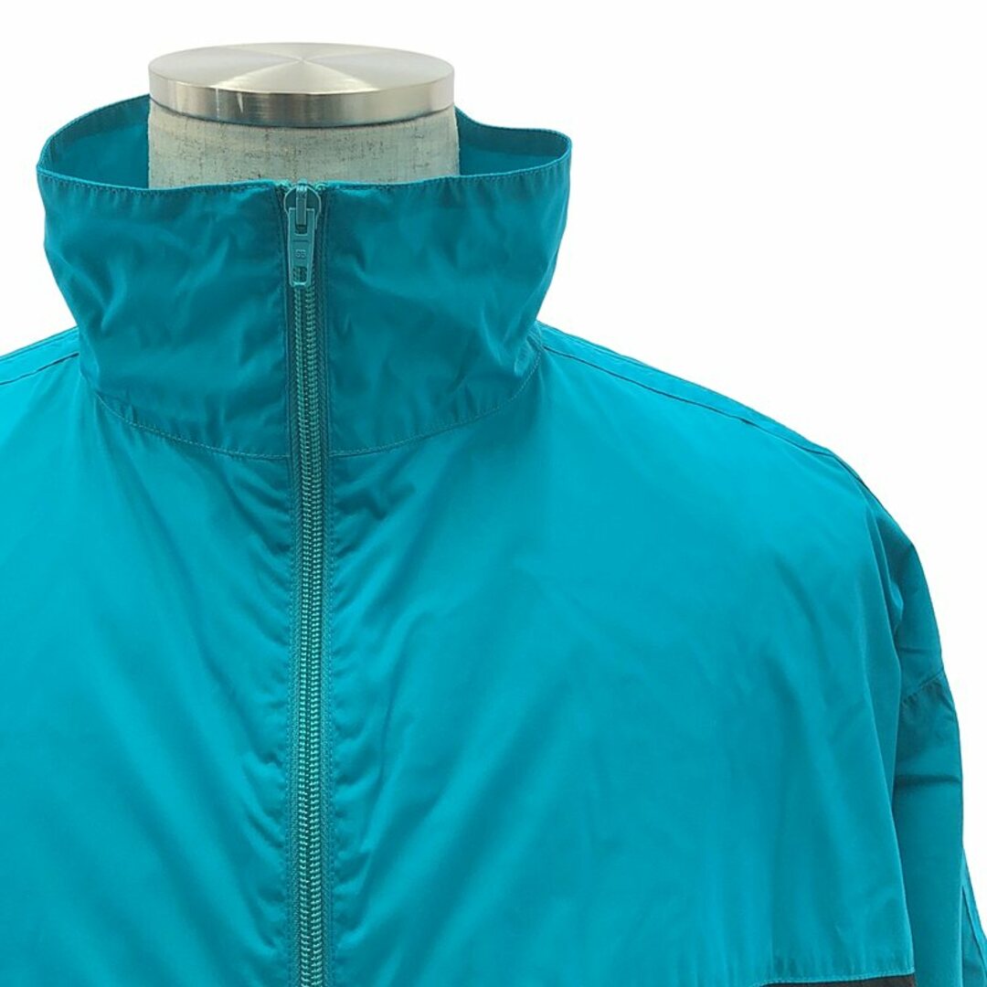 BALENCIAGA(バレンシアガ)の【美品】  BALENCIAGA / バレンシアガ | 2023AW | ロゴプリント ポプリン ナイロン ブルゾン | XS | ターコイズ / ブラック / ホワイト | メンズ メンズのジャケット/アウター(その他)の商品写真