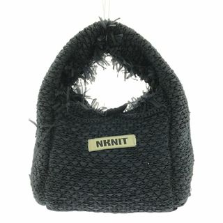 NKNIT / ンニット | フリンジ ニット ハンドバッグ | ネイビー | レディース(ハンドバッグ)