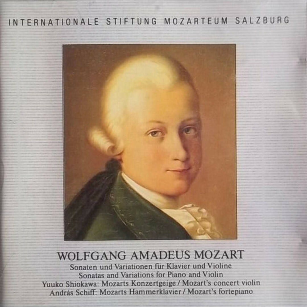 オーストリアCD Wolfgang Amadeus Mozart - Yuuko Shiokawa, Andr?s Schiff Sonaten Und Variationen F?r Klavier Und Violine ISM924 LOiseau-Ly エンタメ/ホビーのCD(クラシック)の商品写真
