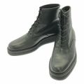 【美品】 YOHJI YAMAMOTO / ヨウジヤマモト | 2015SS | レザー レースアップ ショートブーツ | 3 | ブラック | レディース