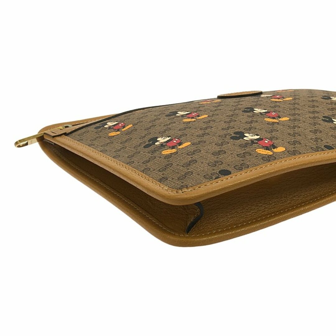 GUCCI(グッチ)の【美品】  GUCCI / グッチ | Disney マイクロGGスプリーム クラッチバッグ / 602552 | ブラウン | レディース レディースのバッグ(クラッチバッグ)の商品写真