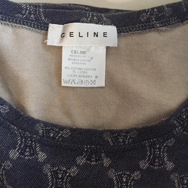 celine(セリーヌ)の専用です♡セリーヌ♡ストレッチTシャツ レディースのトップス(Tシャツ(半袖/袖なし))の商品写真