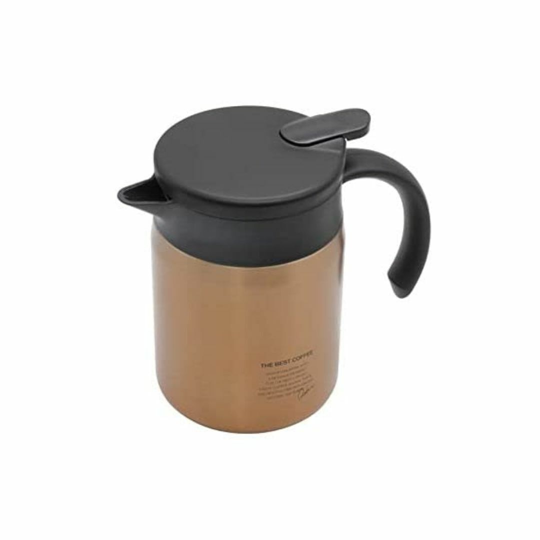 シービージャパン 保温ポット 600ml カッパーゴールド 内面テフロン加工 カ インテリア/住まい/日用品のキッチン/食器(容器)の商品写真