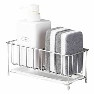 【在庫セール】スポンジホルダー キッチンスポンジ洗剤置き 18/8ステンレス製 (その他)