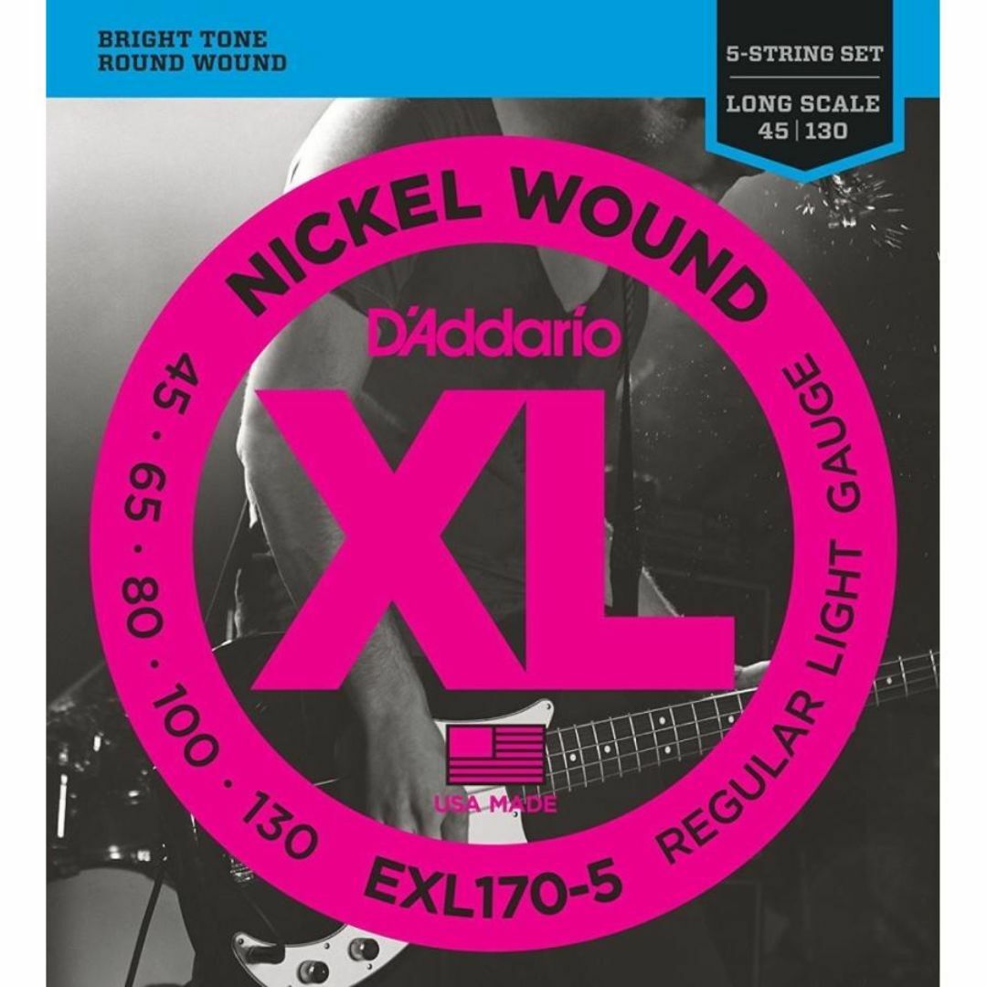 D'Addario ダダリオ ベース弦 5弦.045-.130 EXL170-5 楽器のベース(弦)の商品写真