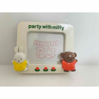 ミッフィー(miffy)のミッフィー  ボリス　50周年　フォトフレーム　写真立て　置物　雑貨　フィギュア(キャラクターグッズ)