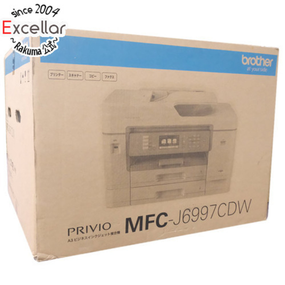 brother(ブラザー)の【新品訳あり(箱きず・やぶれ)】 brother製 A3インクジェットFAX複合機 プリビオ MFC-J6997CDW スマホ/家電/カメラのPC/タブレット(PC周辺機器)の商品写真