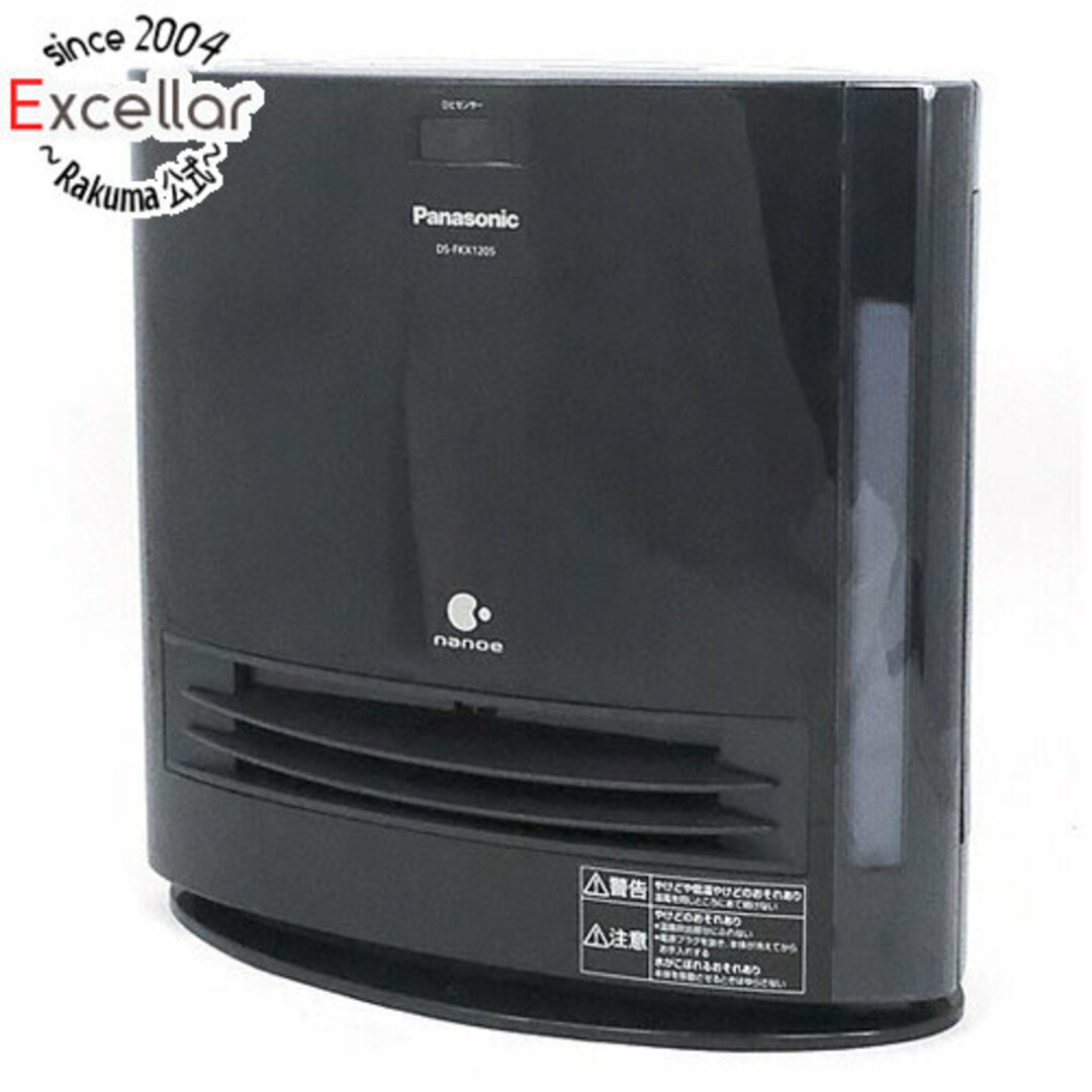 Panasonic(パナソニック)の【新品訳あり(開封のみ・箱きず・やぶれ)】 Panasonic 加湿セラミックファンヒーター DS-FKX1205-K スマホ/家電/カメラの冷暖房/空調(電気ヒーター)の商品写真
