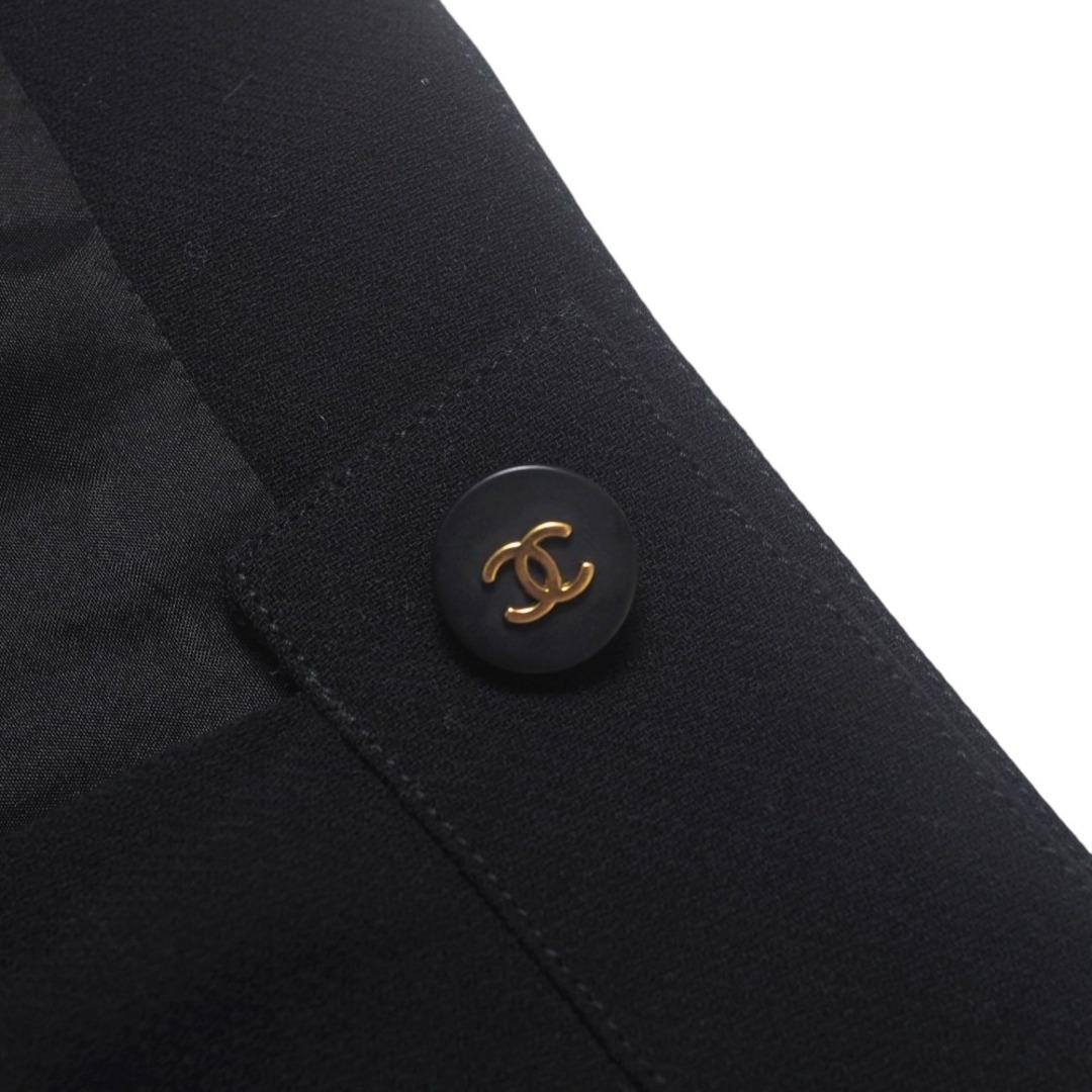 CHANEL シャネル ツイード ひざ丈スカート チェック ココボタン