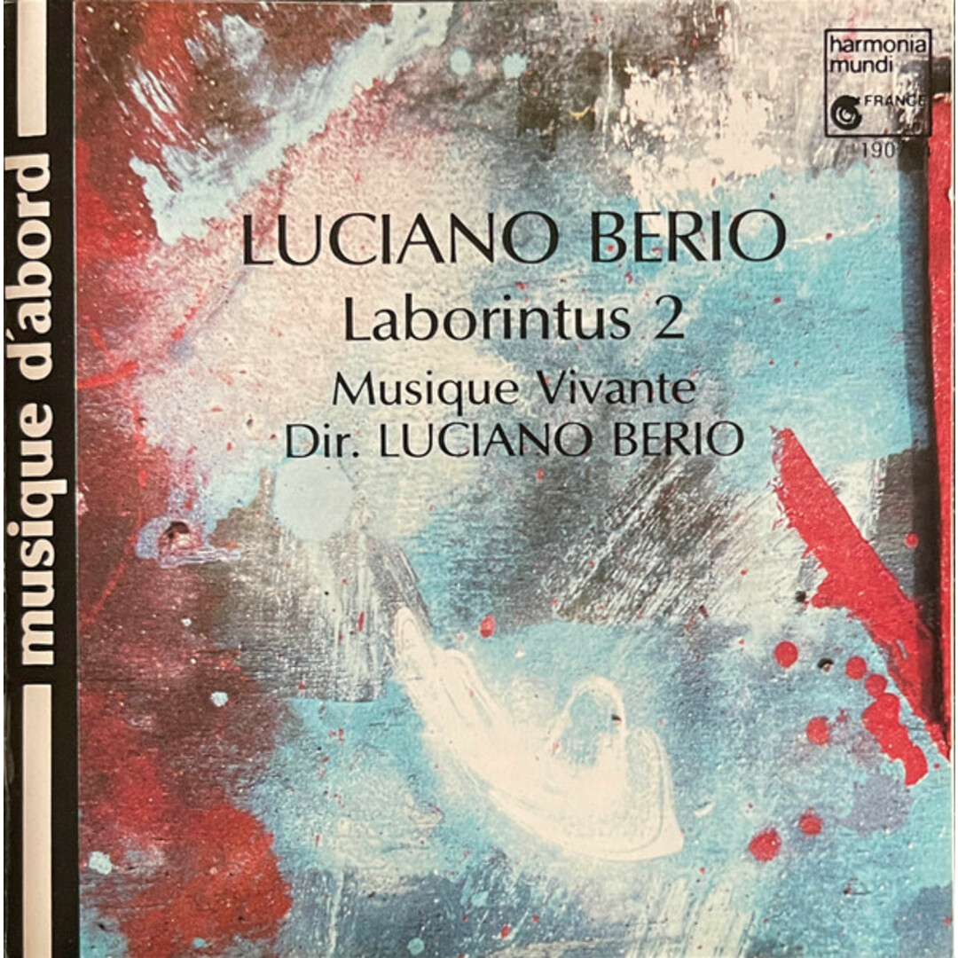 仏CD Luciano Berio - Ensemble Musique Vivante Laborintus 2 HMA190764 Harmonia Mundi, Harmonia Mundi France /00110 エンタメ/ホビーのCD(クラブ/ダンス)の商品写真