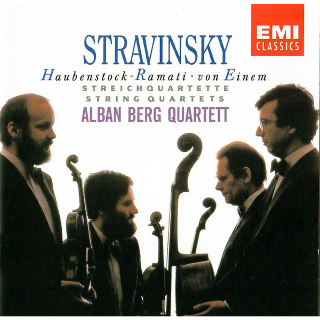 欧CD Stravinsky; Alban Berg Quartet 3 Pieces for String Quartet CDC7543472 EMI Classics /00110 エンタメ/ホビーのCD(クラシック)の商品写真