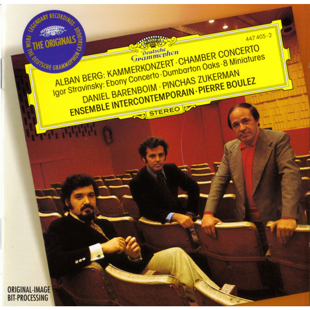独CD BERG & STRAWINSKY Berg: Kammerkonzert; Stravinsky: Dumbarton Oaks / Boulez, Barenboim 4474052 Deutsche Grammophon /00110 エンタメ/ホビーのCD(クラシック)の商品写真