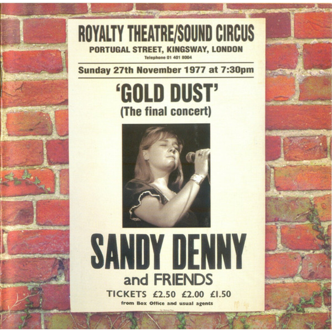 独CD Sandy Denny Gold Dust - Live At The Royalty IMCD252,5244932 Island Masters, Island Records /00110 エンタメ/ホビーのCD(ポップス/ロック(洋楽))の商品写真