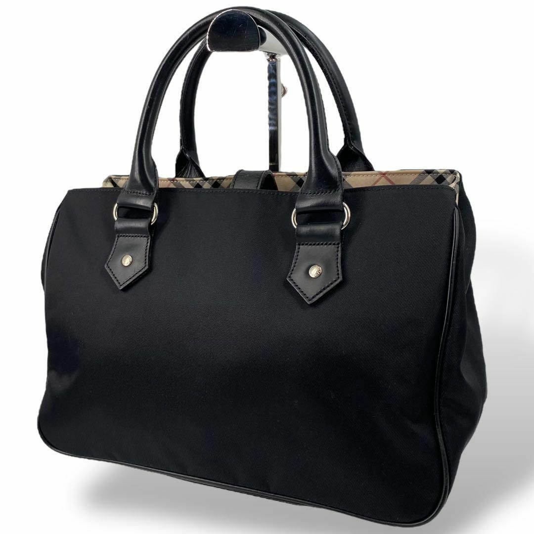 BURBERRY BLUE LABEL - 美品 バーバリーブルーレーベル ナイロン ハンドバッグ ノバチェック 内ポーチ付