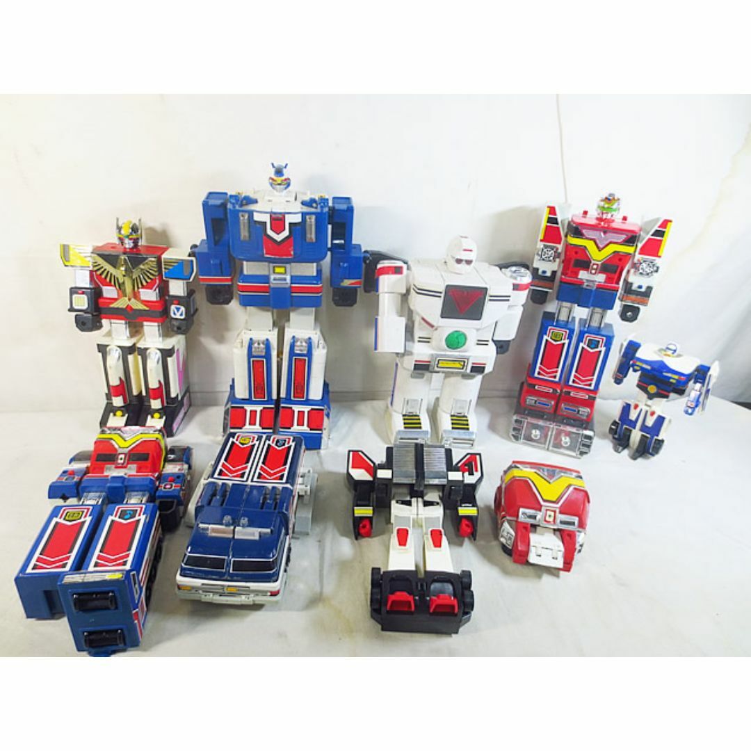 BANDAI(バンダイ)の美品 バンダイ ターボラガー ファイブロボ ジェットイカロス アースカノン スーパーファイブロボ ビッグランダー セット エンタメ/ホビーのフィギュア(特撮)の商品写真