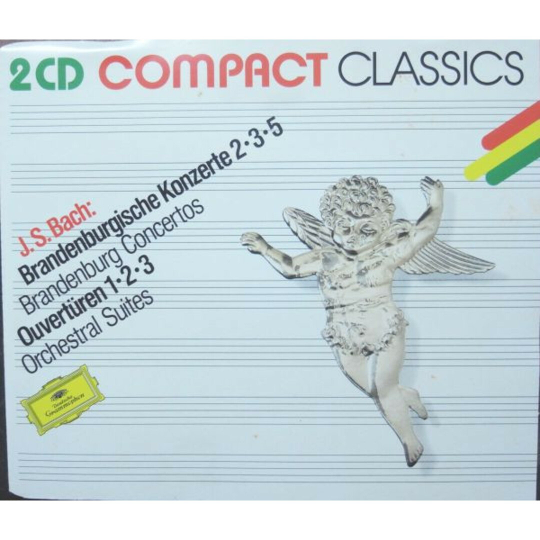 独2discs CD Johann Sebastian Bach, M?nchener Bach-Orchester, Karl Richter Brandenburg Konzerte Nr.2.3.5 / U.a. 4131432 Deutsche Gr エンタメ/ホビーのCD(R&B/ソウル)の商品写真