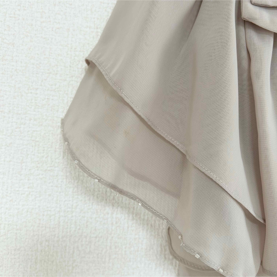 UNITED ARROWS green label relaxing(ユナイテッドアローズグリーンレーベルリラクシング)の【値下げ】GREEN LABEL RELAXING ボレロ　シフォン　結婚式 レディースのトップス(ボレロ)の商品写真