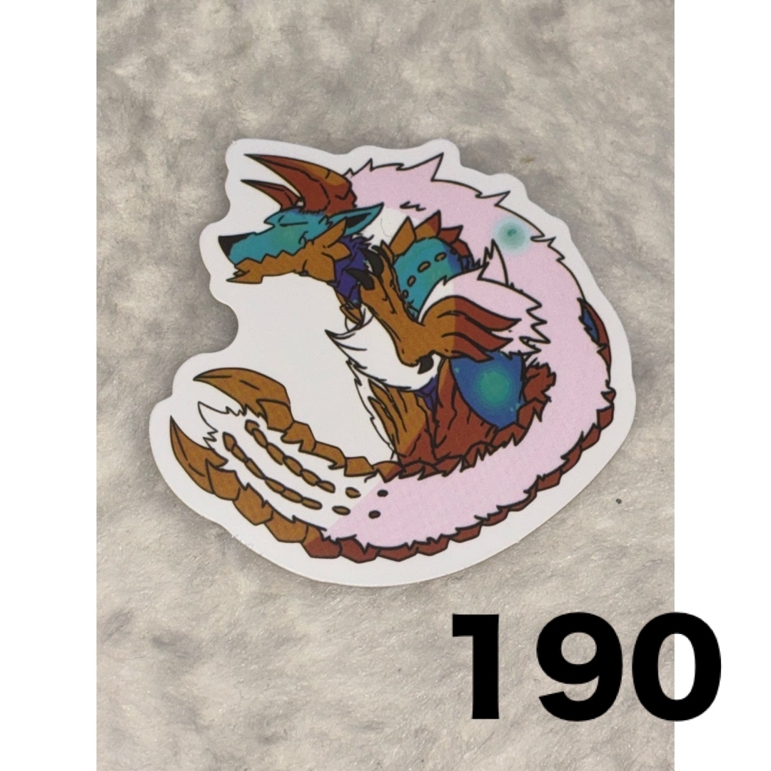 MONSTER HUNTER(モンスターハンター)の防水ステッカー モンハン 190 新品 インテリア/住まい/日用品の文房具(シール)の商品写真