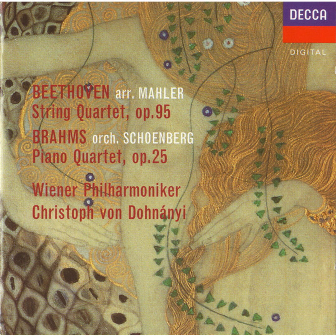 欧CD Dohnanyi; Vienna Po MAHLER:String Quarter op.95 SCHOENBERG:Piano Quarter op.25 4520502 Decca /00110 エンタメ/ホビーのCD(クラシック)の商品写真