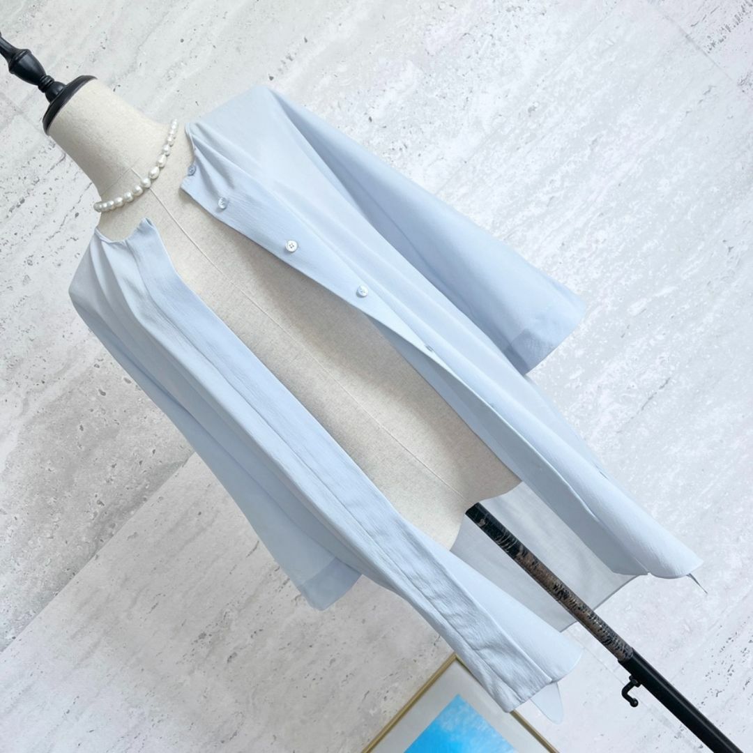 極美品★HERMES★サマーウール★チュニック★ロングジャケット 極美品☆HERMES☆サマーウール☆チュニック☆ロングジャケット
