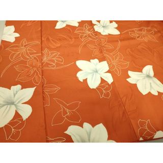 平和屋着物■上質な小紋　地紋起こし　舞花文　正絹　逸品　DAAR3041zy(着物)