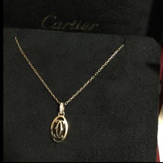 カルティエ(Cartier)のまぁちゃん様専用 カルティエネックレス 2C ロゴドゥーブル ダイヤ(ネックレス)