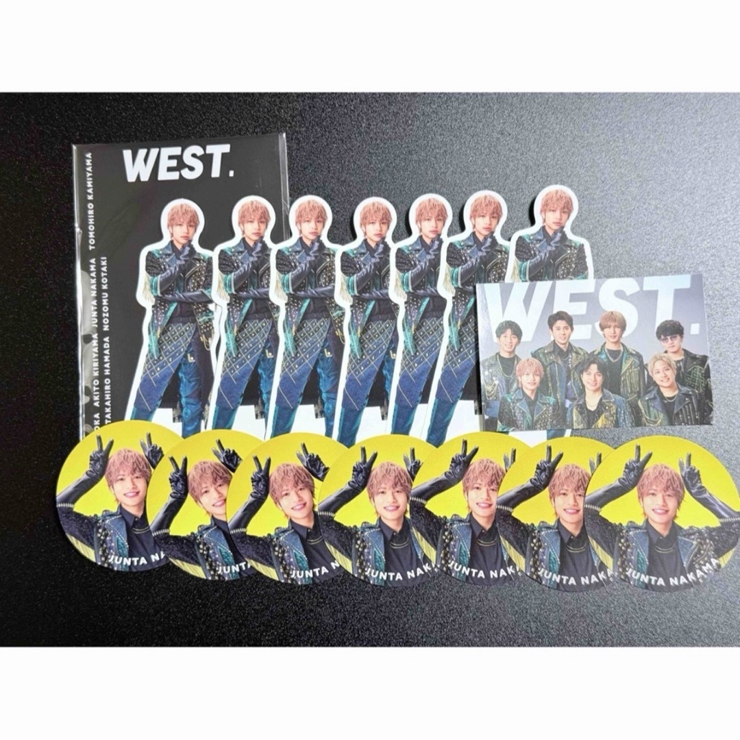 WEST(ウエスト)の【WEST.】ステージステッカー YSSB 中間淳太 7枚セット エンタメ/ホビーのタレントグッズ(アイドルグッズ)の商品写真