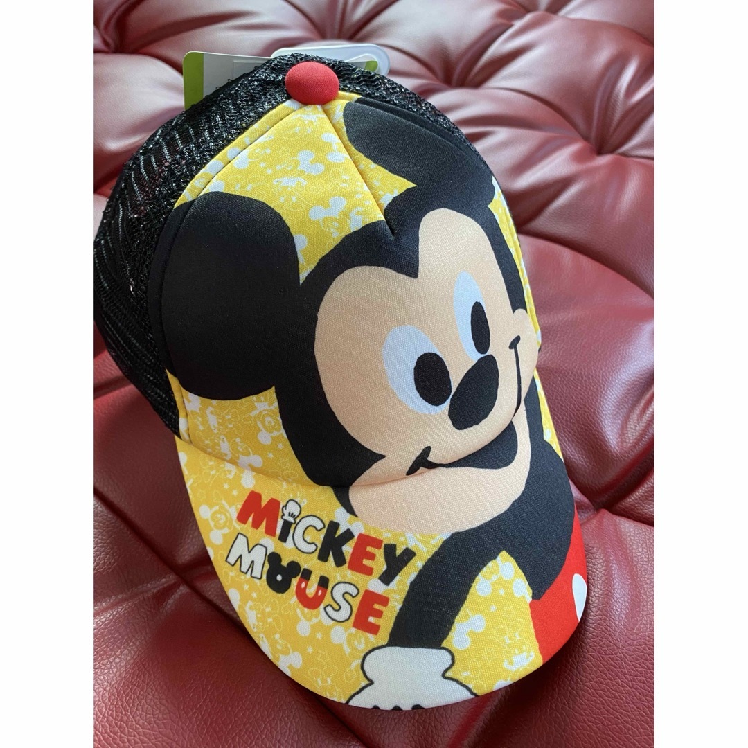 新品　キッズ　キャップ　帽子　ミッキーマウス　52cm キッズ/ベビー/マタニティのこども用ファッション小物(帽子)の商品写真