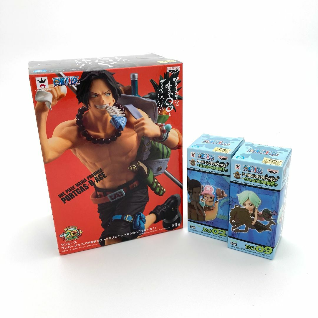 ONE PIECE エース他、フィギュア3点セット