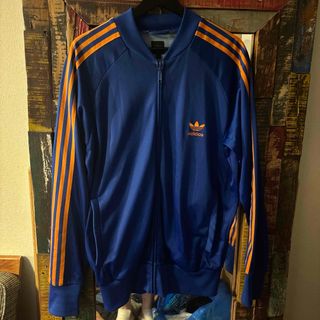 adidas - 70s美品XL】アディダス刺繍トラックジャケット古着 adidas - 70s美品XL】アディダス刺繍トラックジャケット古着