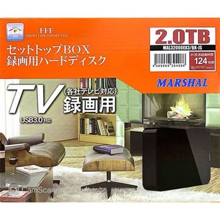 24時間連続録画対応2TB USB3.1接続外付ハードディスク静音＆省エネ(その他)