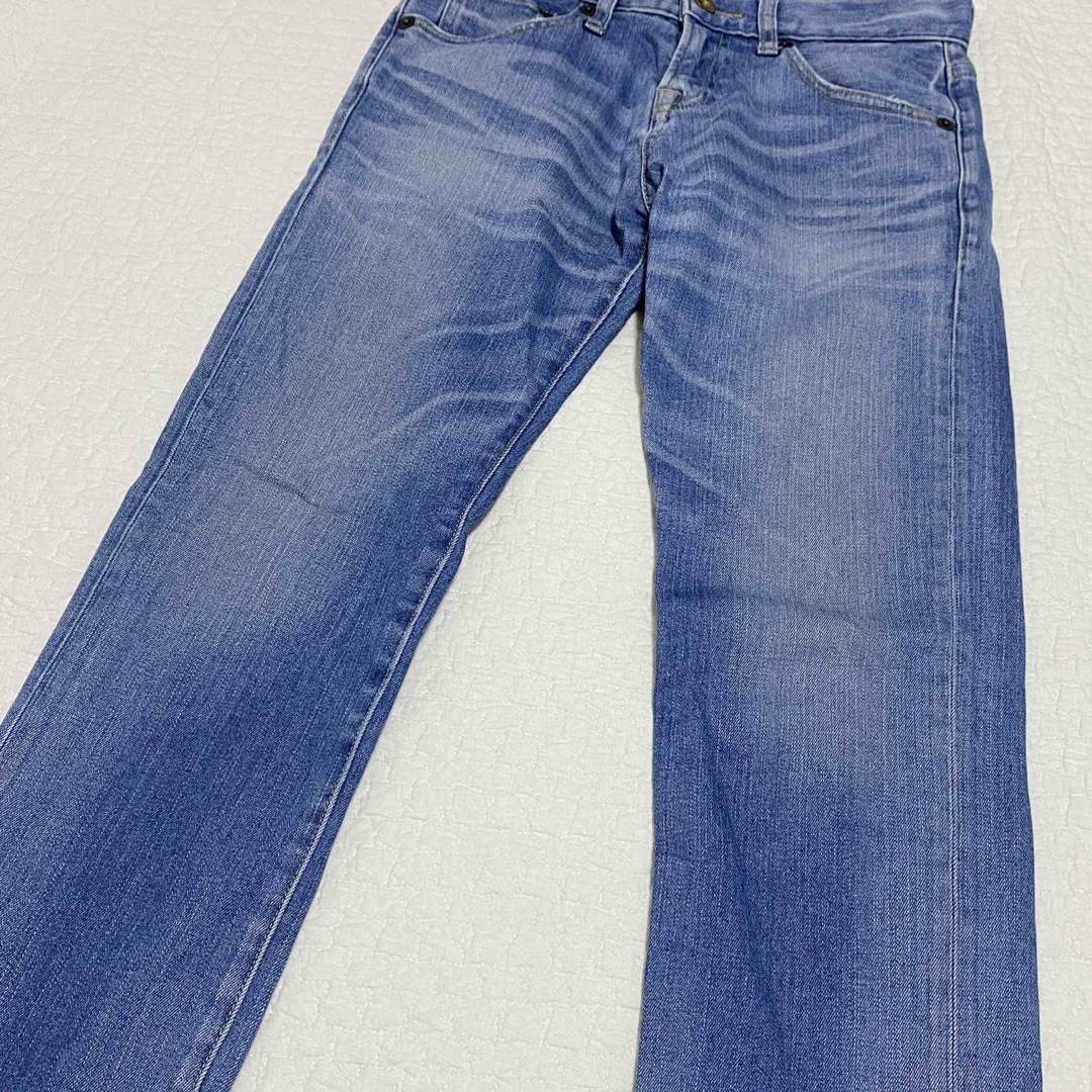UNIQLO(ユニクロ)のUNIQLO  ボーイフレンドフィットストレートジーンズ　　ミドルライズ　22 レディースのパンツ(デニム/ジーンズ)の商品写真