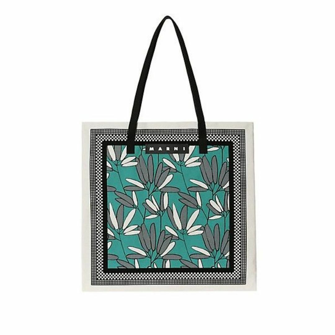 MARNI - マルニ　バンダナ　トート　新品　ファーングリーン　marni