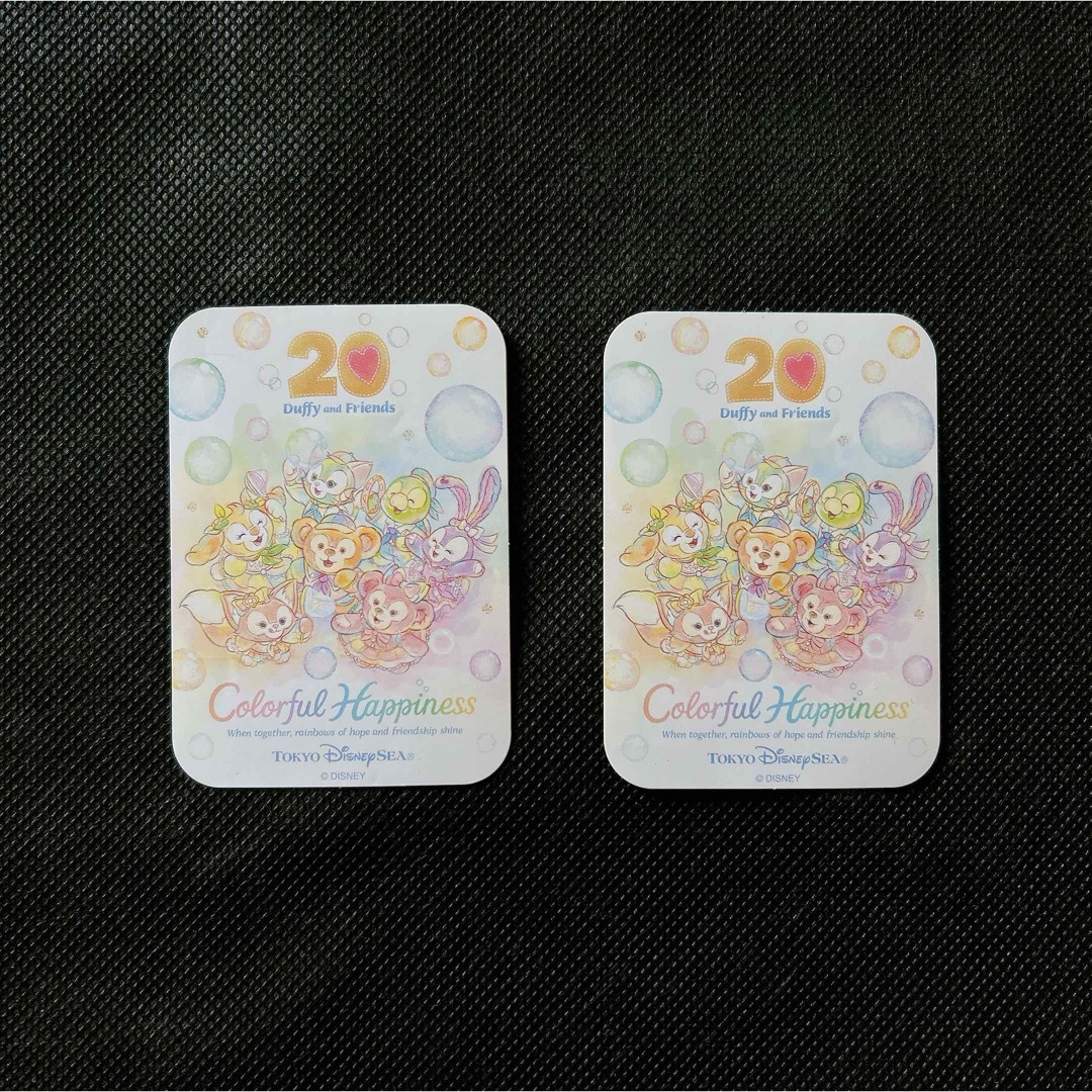 Disney(ディズニー)のColorful Happiness ダッフィ&ふれンズ 非売品シール2枚セット エンタメ/ホビーのおもちゃ/ぬいぐるみ(キャラクターグッズ)の商品写真
