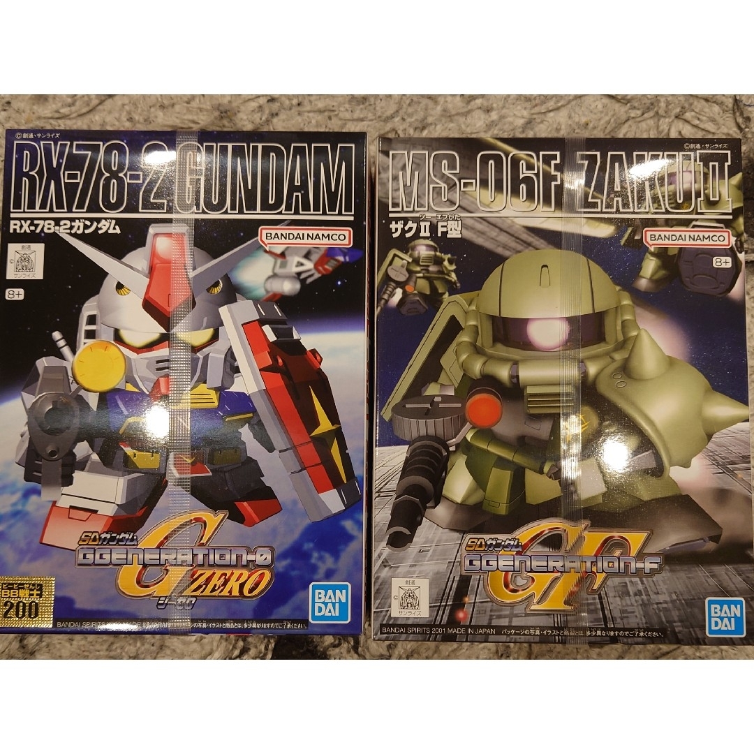 BANDAI(バンダイ)のバンダイ ガンプラ BB戦士 200 ガンダム 218 ザクⅡ F型 2個セット エンタメ/ホビーのおもちゃ/ぬいぐるみ(プラモデル)の商品写真