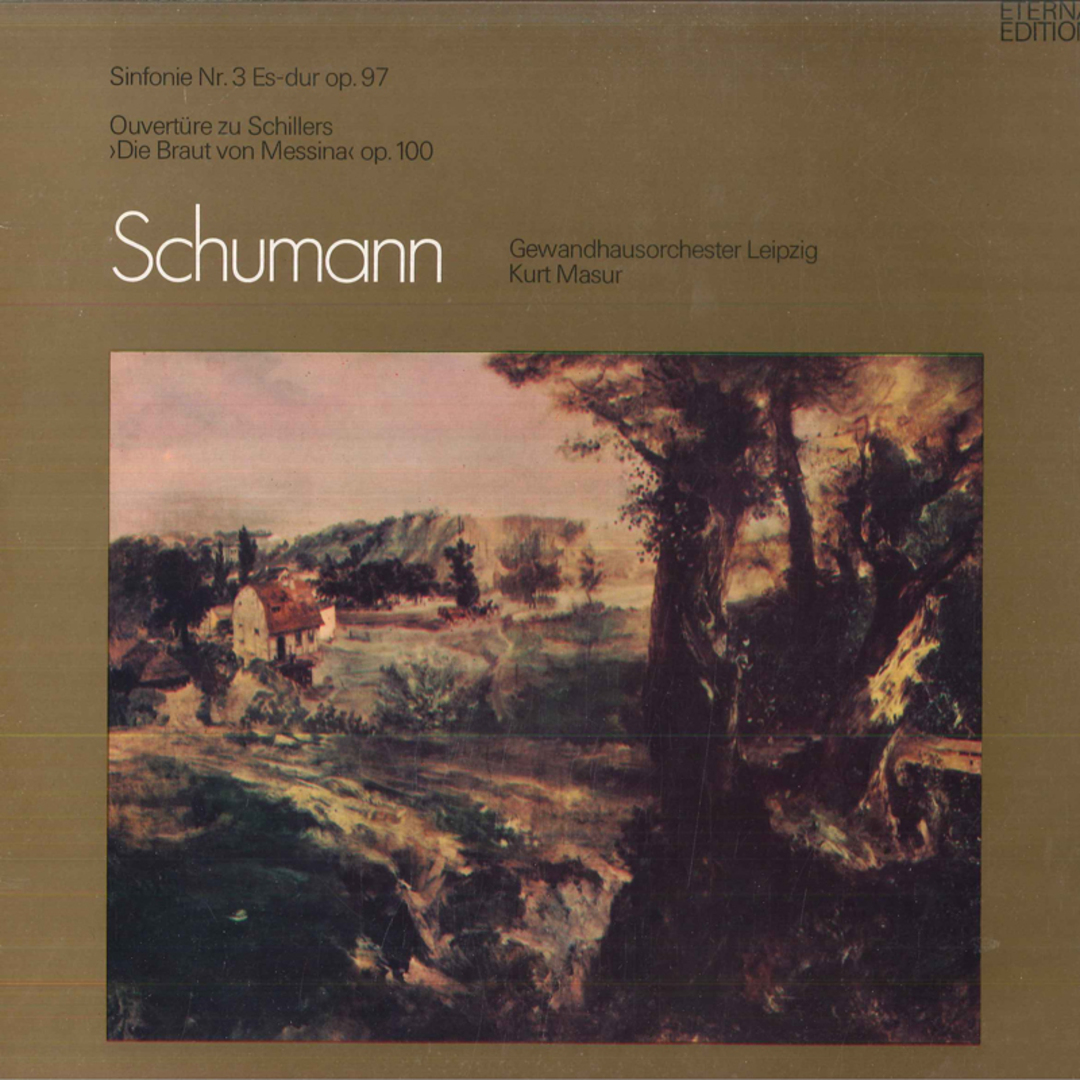 東ドイツLP Schumann, Gewandhausorchester Leipzig, Kurt Masur Sinfonie Nr. 3 Es dur Op.97, Ouverture Zu Schillers Die Braut Von Messina エンタメ/ホビーのエンタメ その他(その他)の商品写真