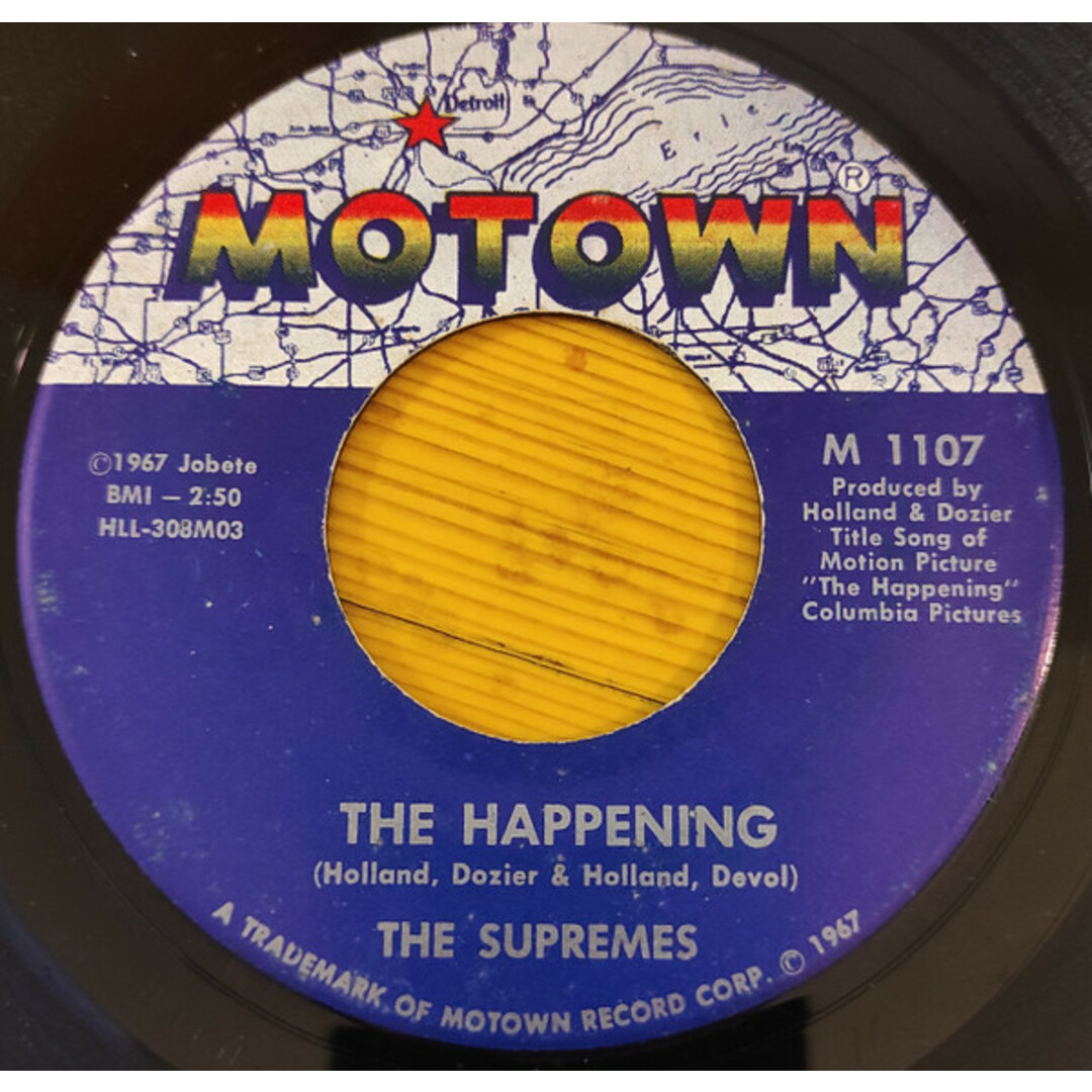 米7” The Supremes The Happening / All I Know About You M1107 Motown /00080 エンタメ/ホビーのエンタメ その他(その他)の商品写真