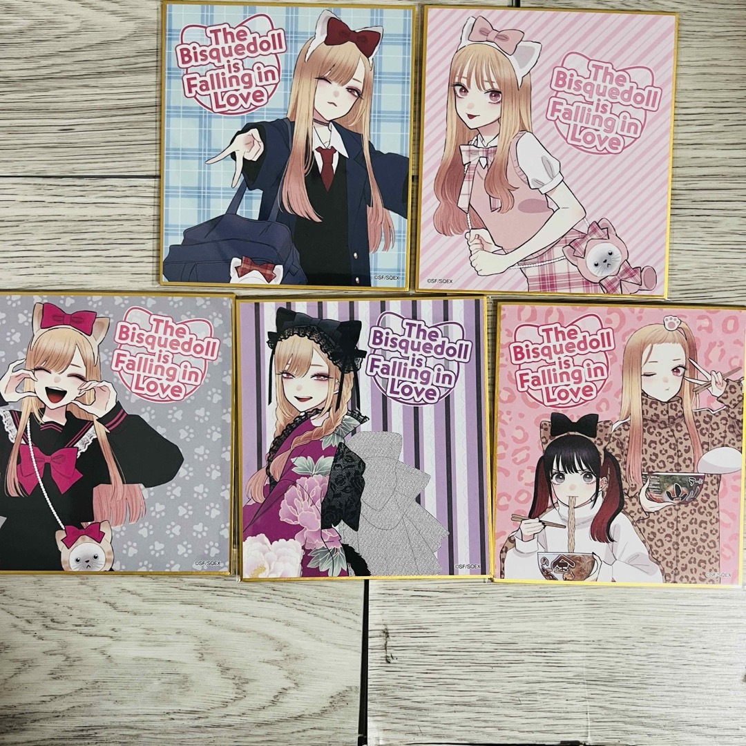 5種セット ミニ色紙 着せ恋 くじ 喜多川海夢 エンタメ/ホビーのおもちゃ/ぬいぐるみ(キャラクターグッズ)の商品写真