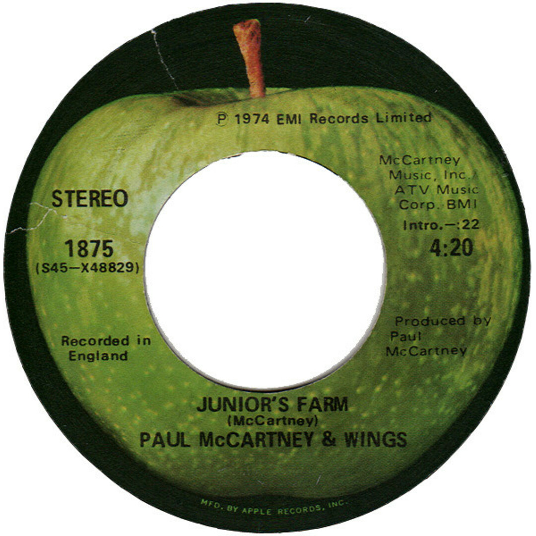 米7” Wings Juniors Farm 1875 Apple Records /00080 エンタメ/ホビーのエンタメ その他(その他)の商品写真